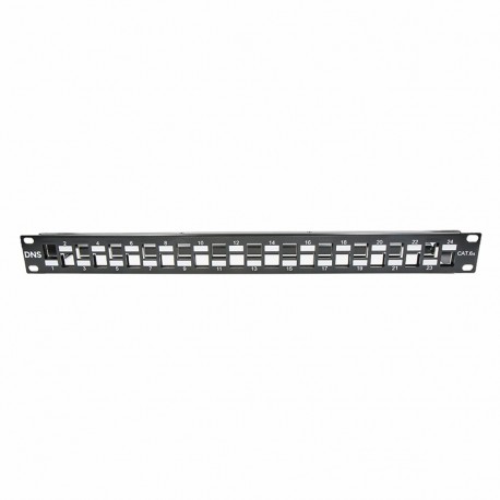 DNS C6a UTP/FTP paneel 24 port tühi