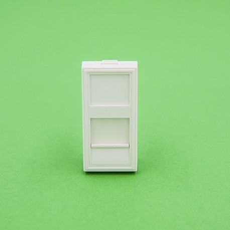 DNS 2xRJ45 45x45mm + katteraam