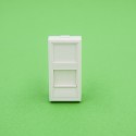 DNS 2xRJ45 45x45mm + katteraam