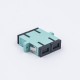 Adapter SC duplex OM3 aqua