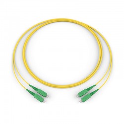SC APC / SC APC, OS2 Bend-improved SM, 2 F, Zipcord , leegiaeglustaja, mittesöövitav, 2.0 mm, 0.5 m
