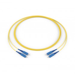 SC UPC / SC UPC, OS2 Bend-improved SM, 2 F, Zipcord, Flame Retardant Non Corrosive, 2.0 mm